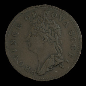 Canada, Province de la Nouvelle-Écosse, 1/2 penny : 1823