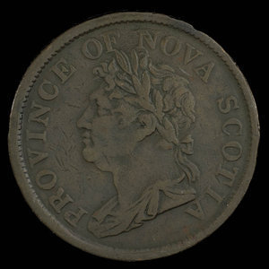 Canada, Province de la Nouvelle-Écosse, 1 penny : 1824