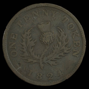 Canada, Province de la Nouvelle-Écosse, 1 penny : 1824