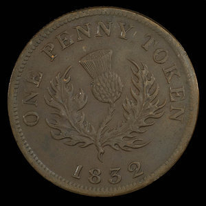 Canada, Province de la Nouvelle-Écosse, 1 penny : 1832