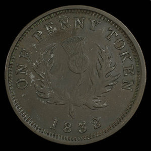 Canada, Province de la Nouvelle-Écosse, 1 penny : 1832