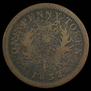 Canada, Province de la Nouvelle-Écosse, 1 penny : 1832