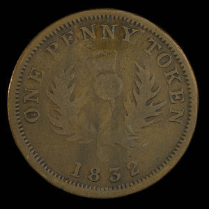 Canada, Province de la Nouvelle-Écosse, 1 penny : 1832