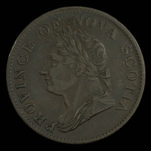 Canada, Province de la Nouvelle-Écosse, 1/2 penny : 1832