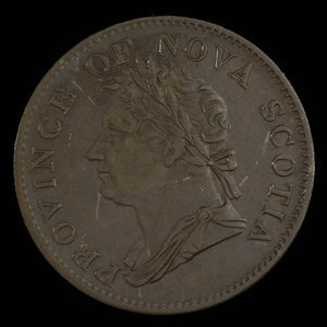 Canada, Province de la Nouvelle-Écosse, 1/2 penny : 1832