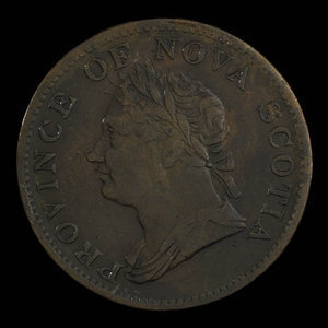 Canada, Province de la Nouvelle-Écosse, 1/2 penny : 1832