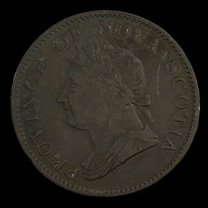 Canada, Province de la Nouvelle-Écosse, 1/2 penny : 1832