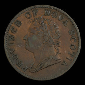 Canada, Province de la Nouvelle-Écosse, 1/2 penny : 1832