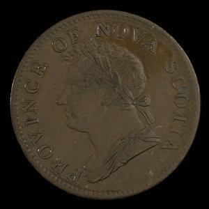 Canada, Province de la Nouvelle-Écosse, 1/2 penny : 1832