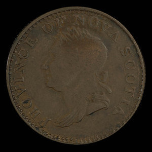 Canada, Province de la Nouvelle-Écosse, 1/2 penny : 1832