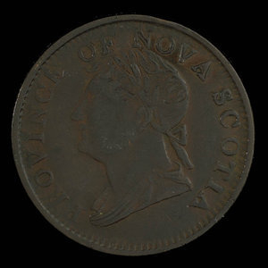 Canada, Province de la Nouvelle-Écosse, 1/2 penny : 1832