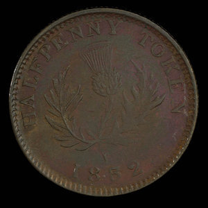 Canada, Province de la Nouvelle-Écosse, 1/2 penny : 1832