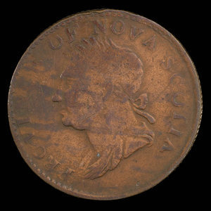 Canada, Province de la Nouvelle-Écosse, 1/2 penny : 1832