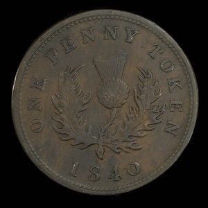 Canada, Province de la Nouvelle-Écosse, 1 penny : 1840