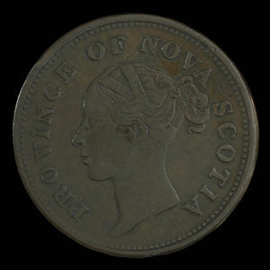 Canada, Province de la Nouvelle-Écosse, 1 penny : 1840