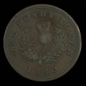 Canada, Province de la Nouvelle-Écosse, 1 penny : 1840