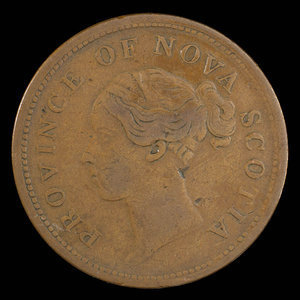 Canada, Province de la Nouvelle-Écosse, 1 penny : 1843