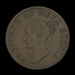 Canada, Province de la Nouvelle-Écosse, 1/2 penny : 1840