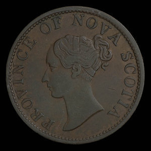 Canada, Province de la Nouvelle-Écosse, 1/2 penny : 1840