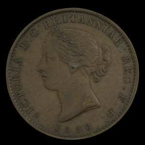 Canada, Province de la Nouvelle-Écosse, 1/2 penny : 1856