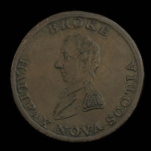 Canada, inconnu, 1/2 penny : 1814