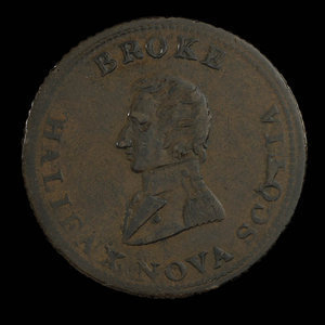 Canada, inconnu, 1/2 penny : 1814