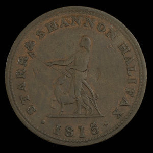 Canada, Starr & Shannon, 1/2 penny : 1815