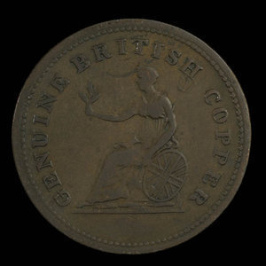 Canada, inconnu, 1/2 penny : 1815
