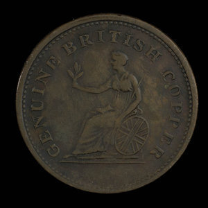 Canada, inconnu, 1/2 penny : 1815