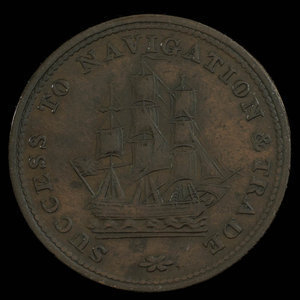 Canada, inconnu, 1/2 penny : 1815