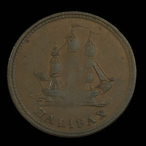 Canada, inconnu, 1/2 penny : 1815