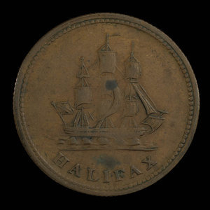 Canada, inconnu, 1/2 penny : 1815