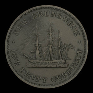 Canada, Province du Nouveau-Brunswick, 1 penny : 1854