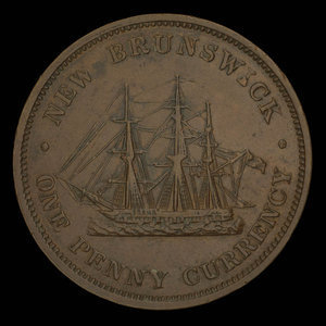 Canada, Province du Nouveau-Brunswick, 1 penny : 1854