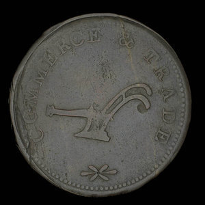 Canada, James Millner, 1/2 penny : 1840