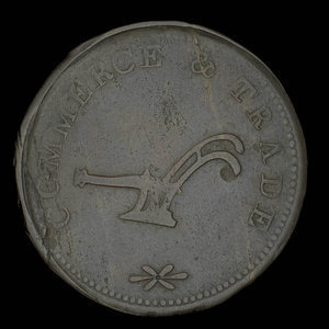 Canada, James Millner, 1/2 penny : 1840