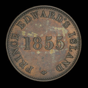 Canada, George Davies, 1/2 penny : 1855