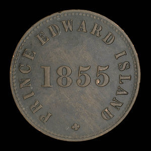 Canada, George Davies, 1/2 penny : 1855