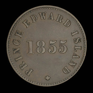 Canada, George Davies, 1/2 penny : 1855