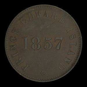 Canada, George Davies, 1/2 penny : 1857