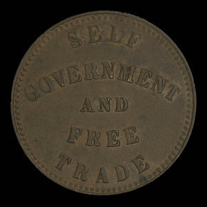 Canada, George Davies, 1/2 penny : 1857