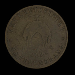 Canada, R. & I.S. Rutherford, 1/2 penny : 1841