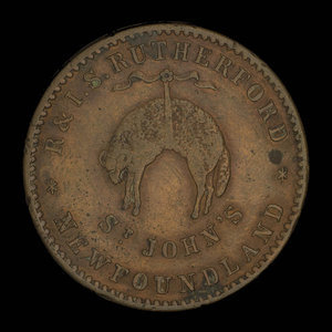 Canada, R. & I.S. Rutherford, 1/2 penny : 1841