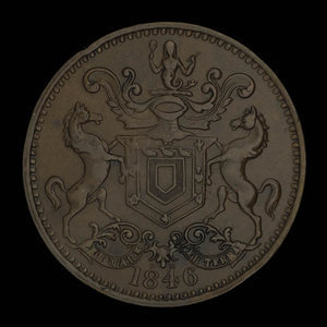 Canada, Rutherford Brothers, 1/2 penny : 1846