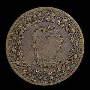 Canada, inconnu, 1/2 penny : 1812