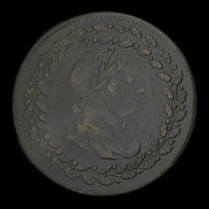 Canada, inconnu, 1/2 penny : 1812