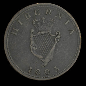 Canada, inconnu, 1/2 penny : 1805