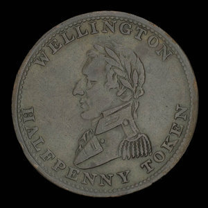 Canada, inconnu, 1/2 penny : 1814