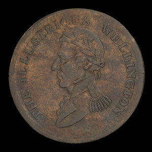 Canada, inconnu, 1/2 penny : 1816