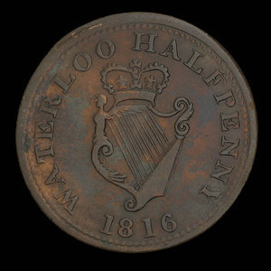 Canada, inconnu, 1/2 penny : 1816